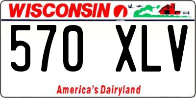 WI license plate 570XLV