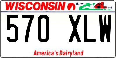 WI license plate 570XLW