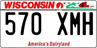 WI license plate 570XMH