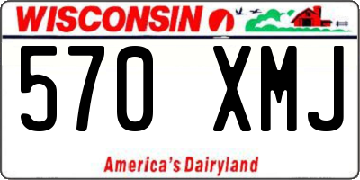WI license plate 570XMJ