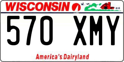 WI license plate 570XMY