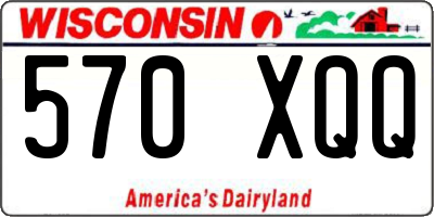 WI license plate 570XQQ