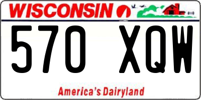 WI license plate 570XQW