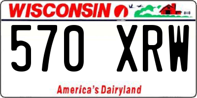 WI license plate 570XRW