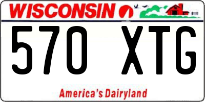 WI license plate 570XTG