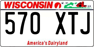 WI license plate 570XTJ