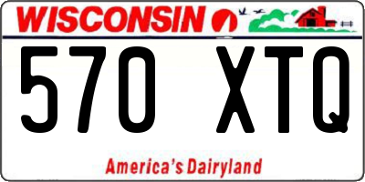 WI license plate 570XTQ