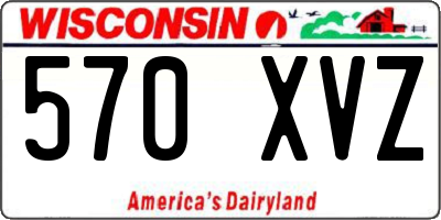 WI license plate 570XVZ