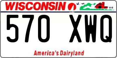 WI license plate 570XWQ