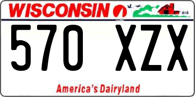 WI license plate 570XZX