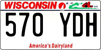WI license plate 570YDH