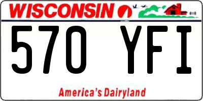 WI license plate 570YFI