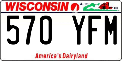 WI license plate 570YFM