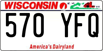 WI license plate 570YFQ