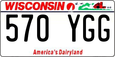 WI license plate 570YGG