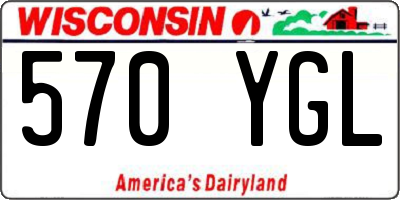 WI license plate 570YGL