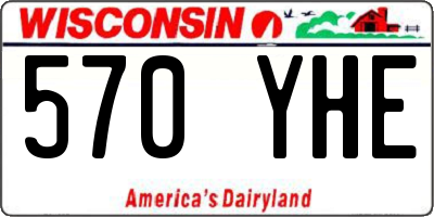 WI license plate 570YHE