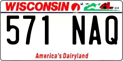 WI license plate 571NAQ