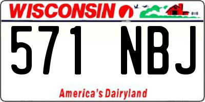WI license plate 571NBJ