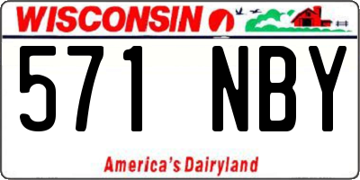 WI license plate 571NBY