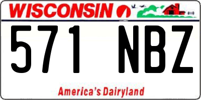 WI license plate 571NBZ
