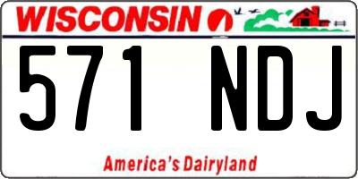 WI license plate 571NDJ