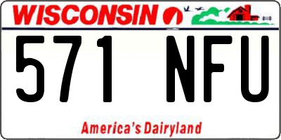 WI license plate 571NFU