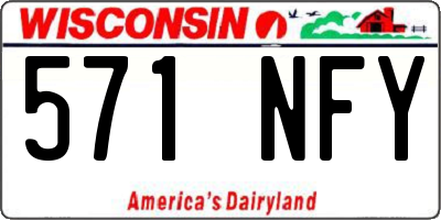 WI license plate 571NFY