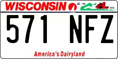 WI license plate 571NFZ