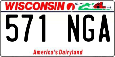 WI license plate 571NGA