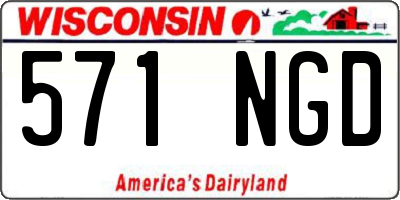 WI license plate 571NGD