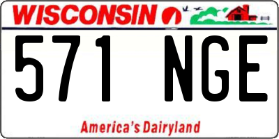 WI license plate 571NGE
