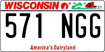WI license plate 571NGG