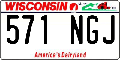 WI license plate 571NGJ