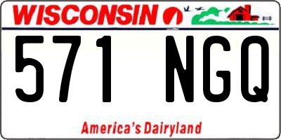 WI license plate 571NGQ