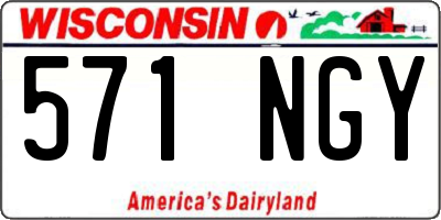 WI license plate 571NGY
