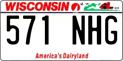 WI license plate 571NHG