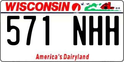 WI license plate 571NHH