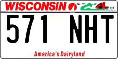 WI license plate 571NHT