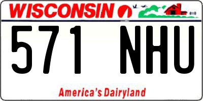 WI license plate 571NHU