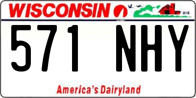 WI license plate 571NHY