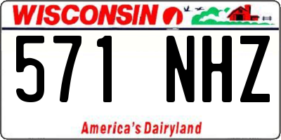 WI license plate 571NHZ