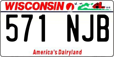 WI license plate 571NJB