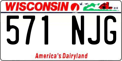 WI license plate 571NJG
