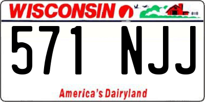 WI license plate 571NJJ