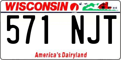 WI license plate 571NJT