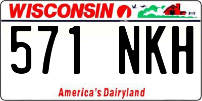 WI license plate 571NKH