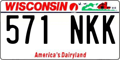 WI license plate 571NKK