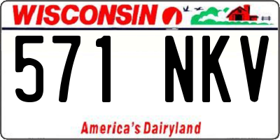 WI license plate 571NKV