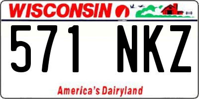 WI license plate 571NKZ